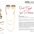 Magazine spread featuing Croakies' Fashion Eyewear Chains